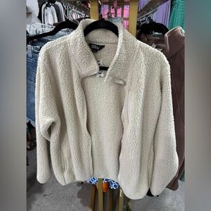 Eddie Bauer Women's Off-White Teddy Jacket